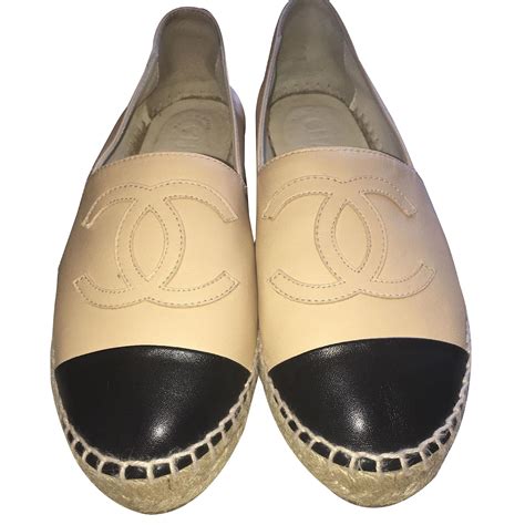 espadrilles chanel beige